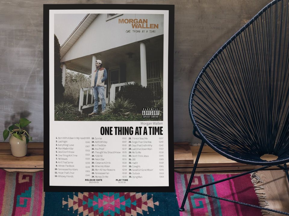 Wallen Western - One Thing At A Time | Album Cover Poster