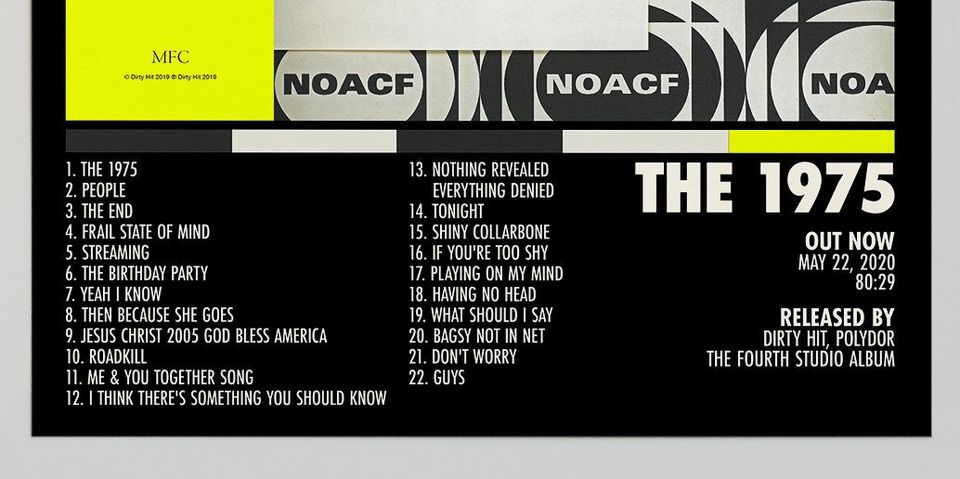 The 1975 Poster | Notes On A Conditional Form Poster