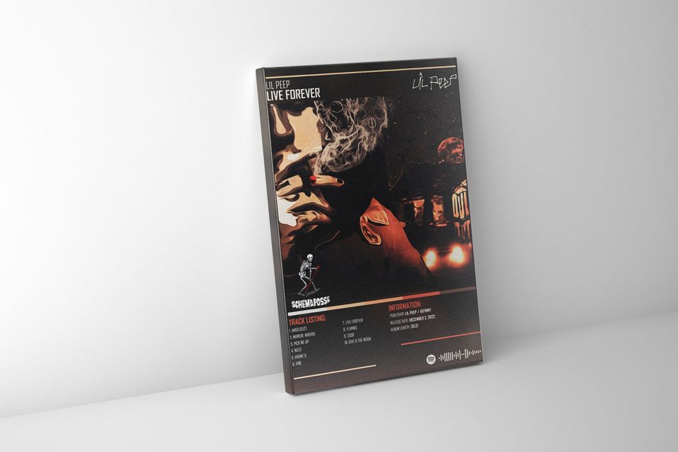 LIL PEEP - Live Forever Music Album Poster