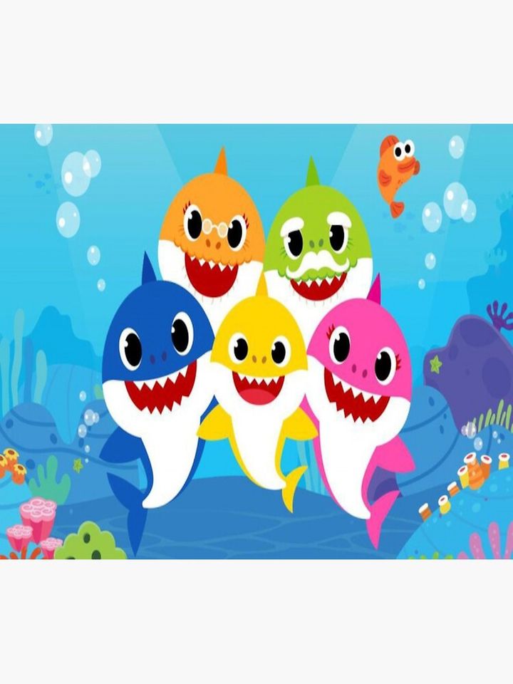 Baby shark Premium Matte Vertical Poster