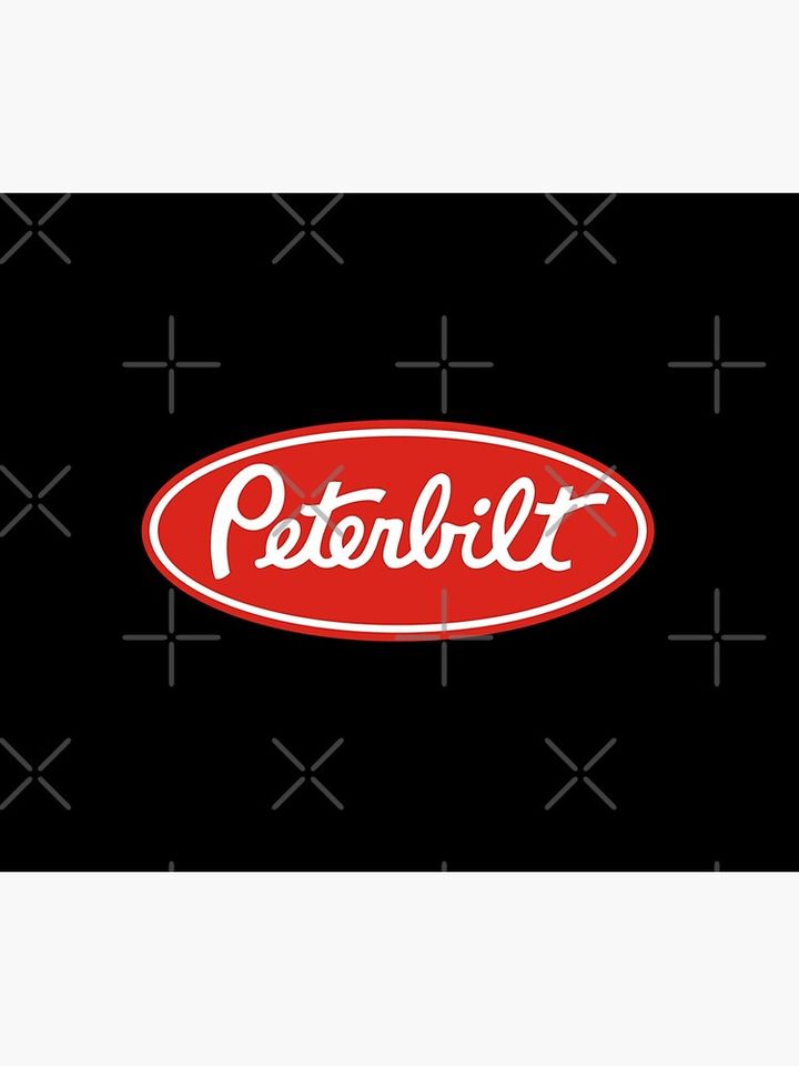 Peterbilt Truck Racing Logo Shower Curtain