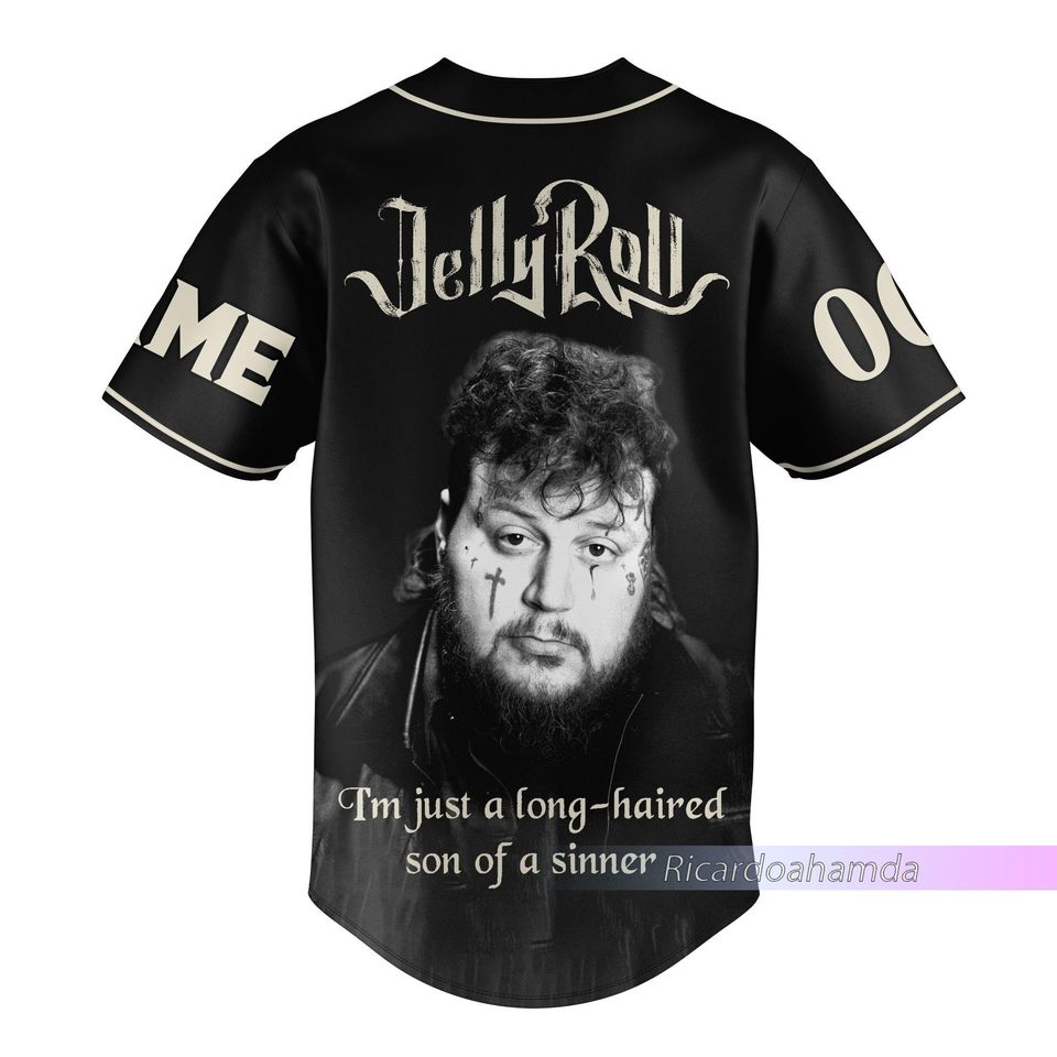 Jelly Roll Baseball Jersey, Jelly Roll Jersey Personalized Shirt