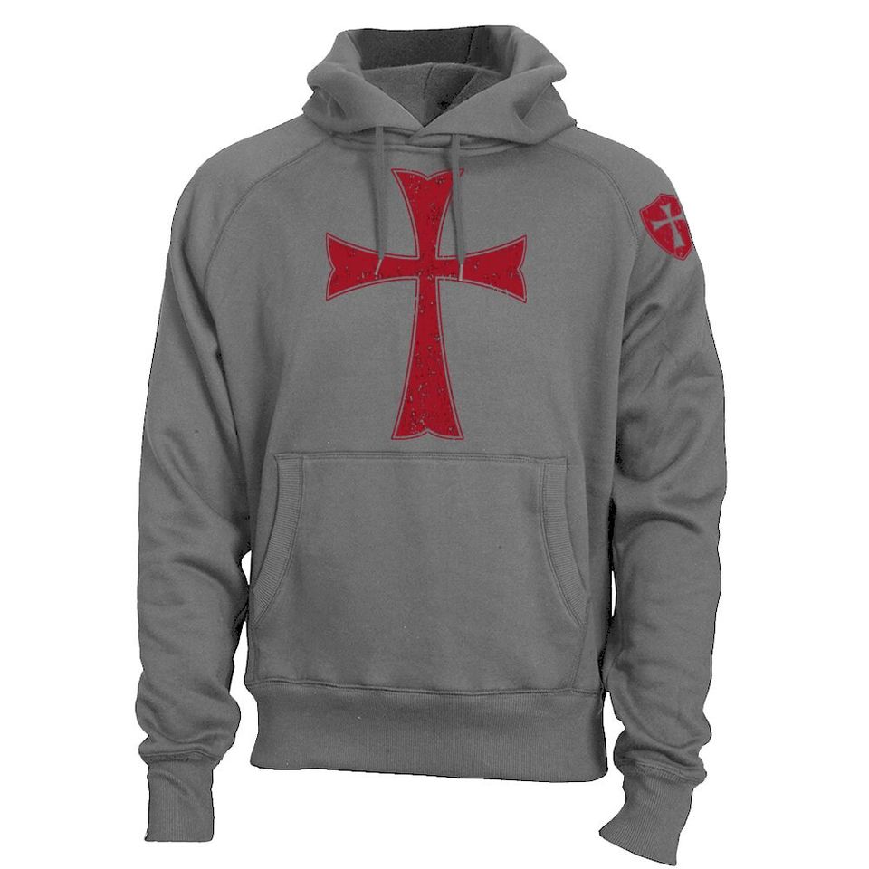 Knights Templar Crusader Cross Men's Hoodie