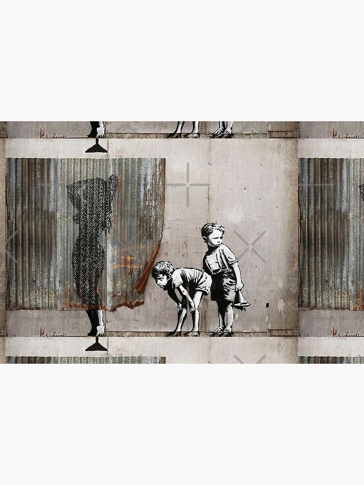 Banksy Shower Peepers Boys Bath Mat