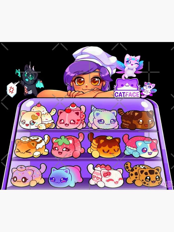 Aphmau Meow Plushies Anime Cats Throw Blanket