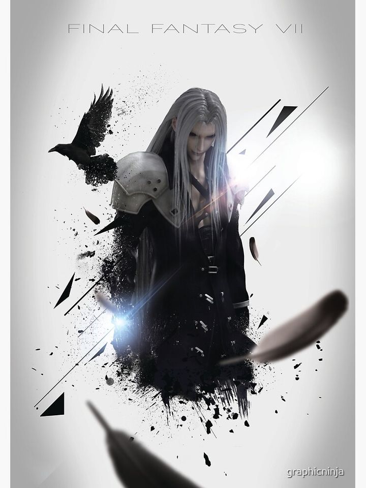 Final Fantasy VII - Sephiroth Premium Matte Vertical Poster