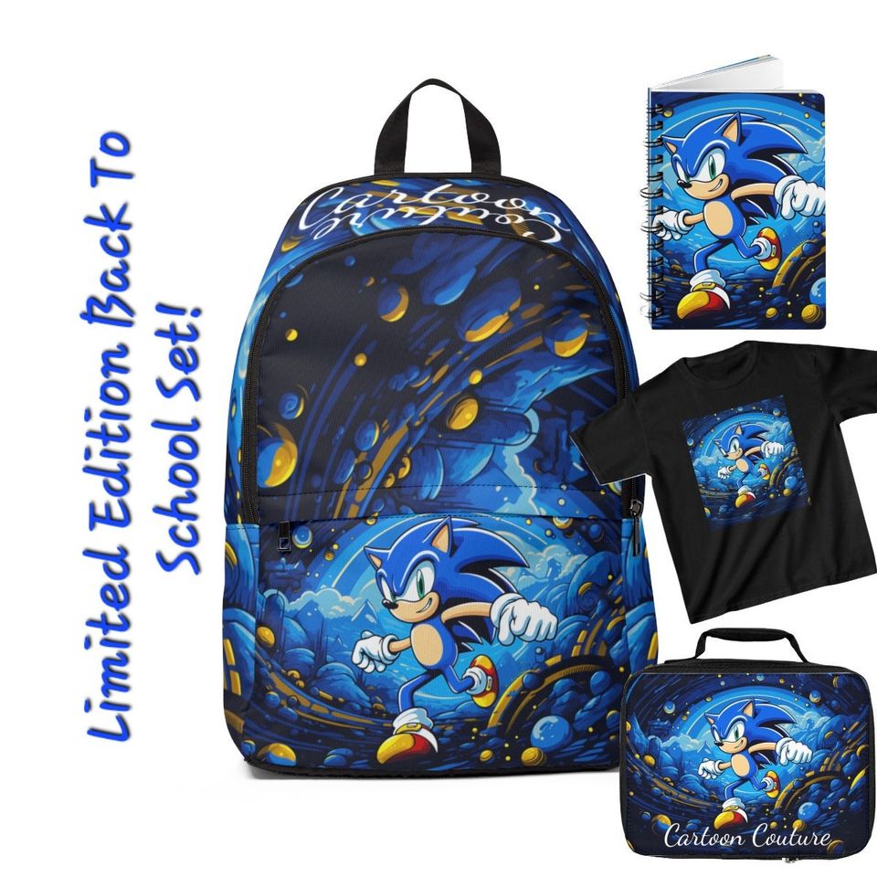Sonic Energy Cosmic Book Bag Backpack
