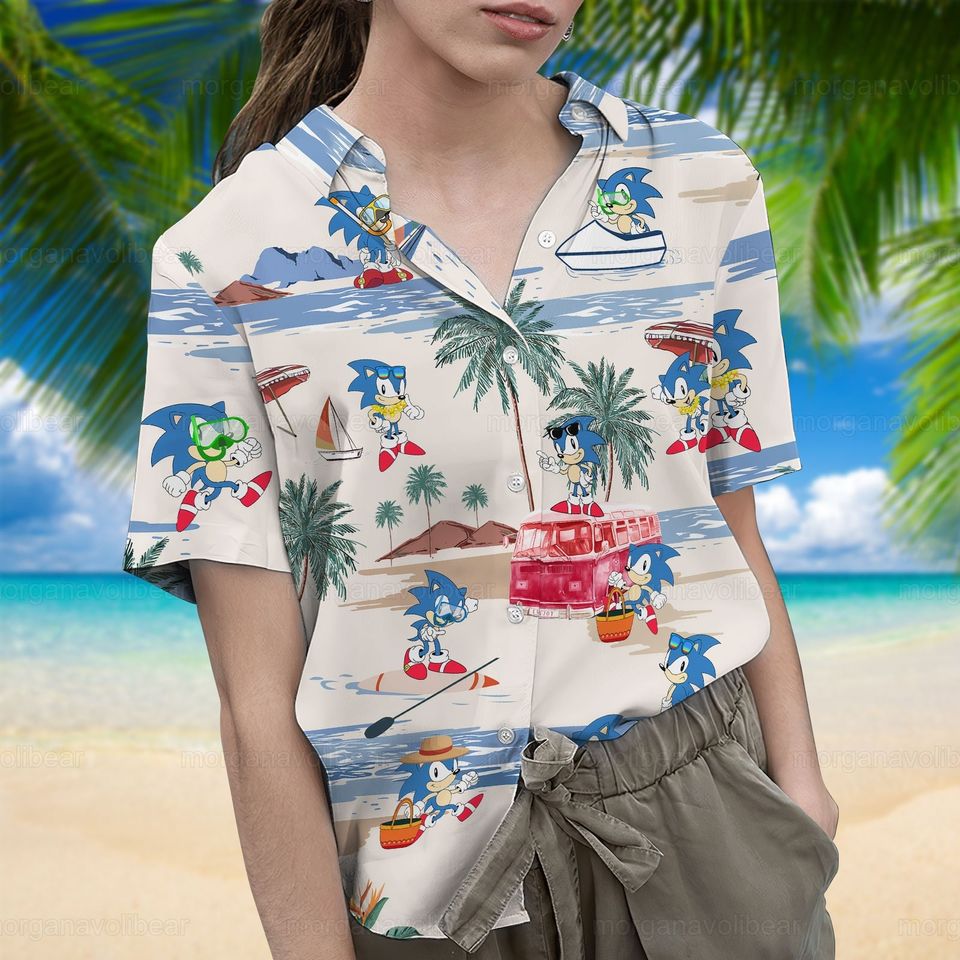 Sonic Shirt, Sonic Hawaiian Shirt