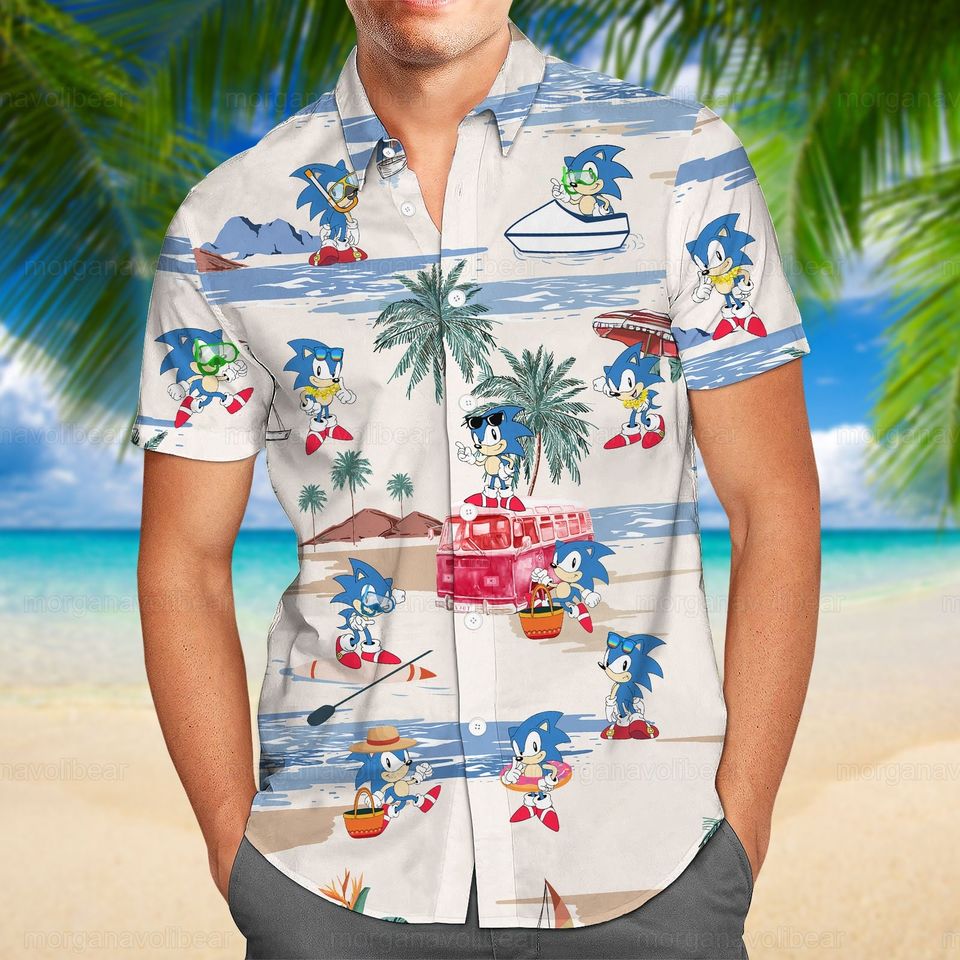 Sonic Shirt, Sonic Hawaiian Shirt
