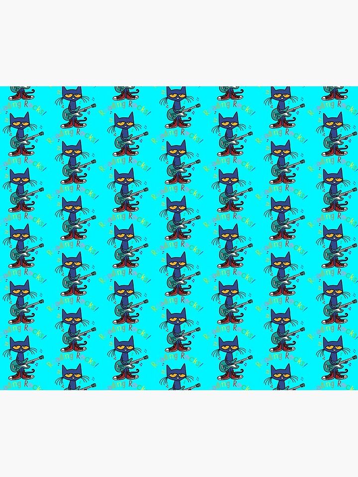 Reading rock pete the cat Shower Curtain