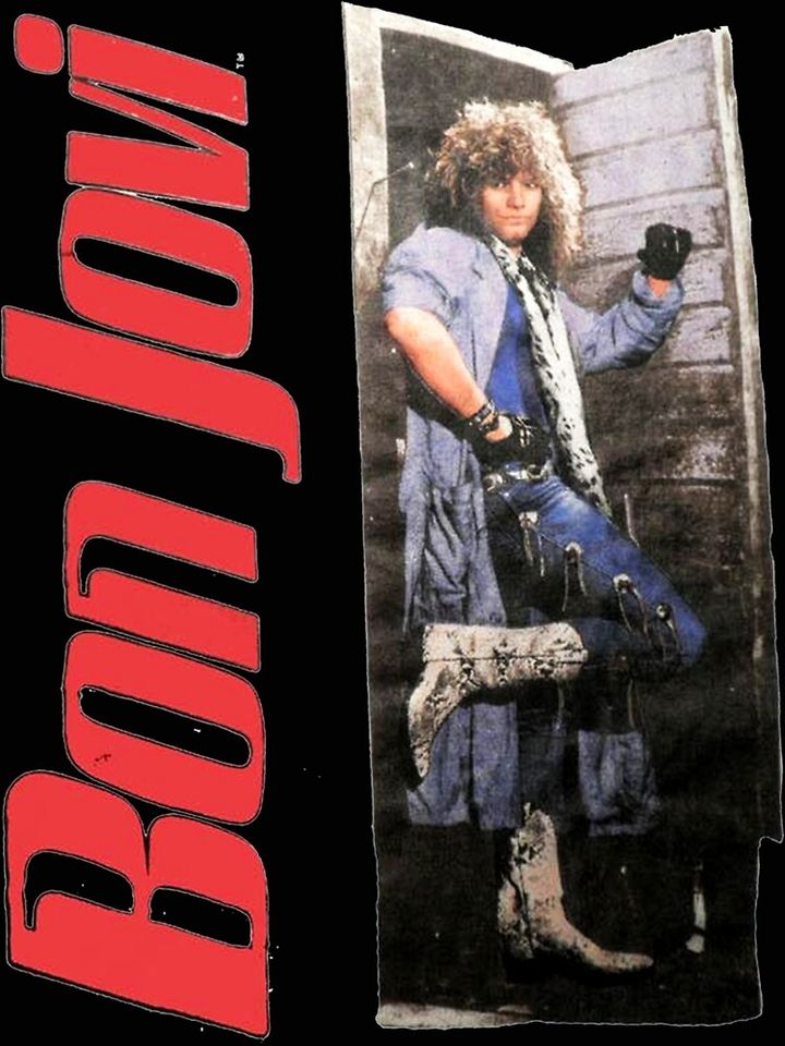 Vintage 1987 Bon Jovi Slippery When Wet World Gifts For Fans, For Men and Women, Gift Christmas Day Premium Matte Vertical Poster