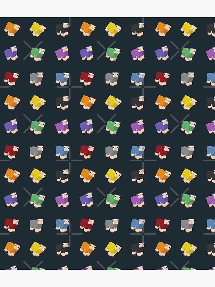 Minecraft Colored Sheep Backpack