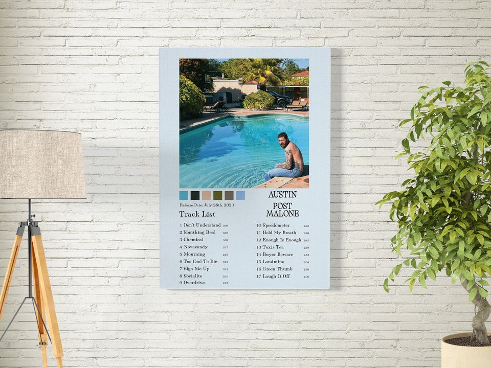 Post Malone AUSTIN Album Digital Poster