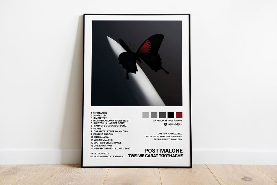 Post Malone Poster / Twelve Carat Toothache Poster