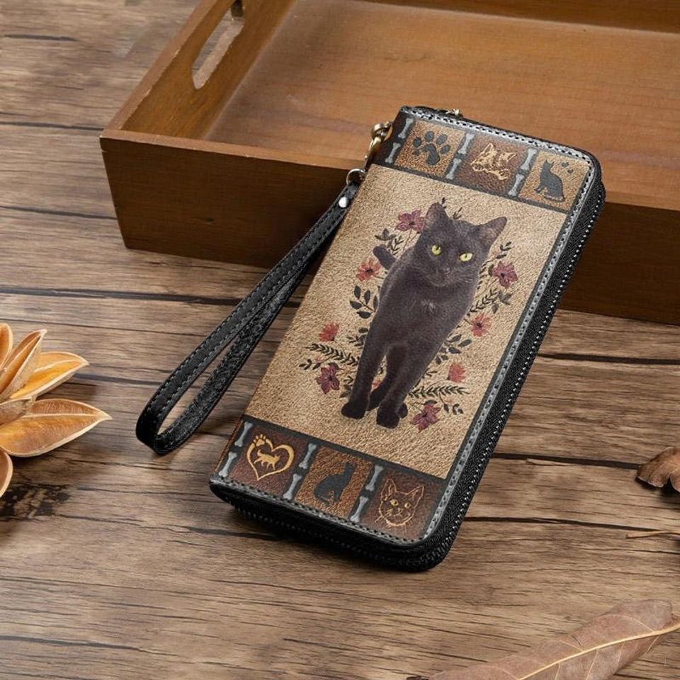 Cat Leather Wallet