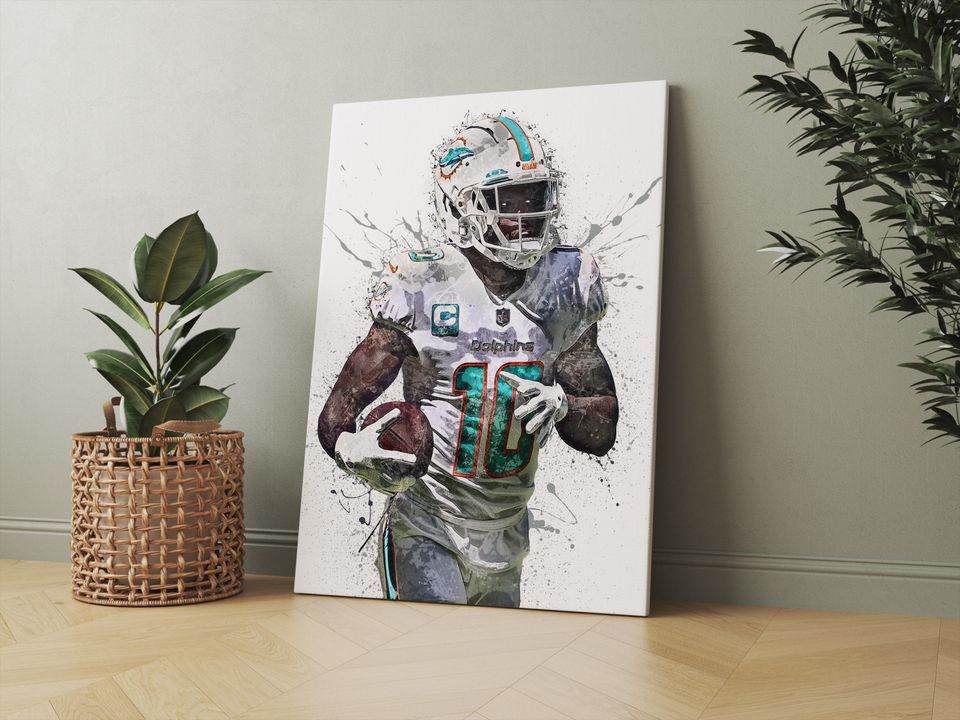 Tyreek Hill Poster, Miami Dolphins