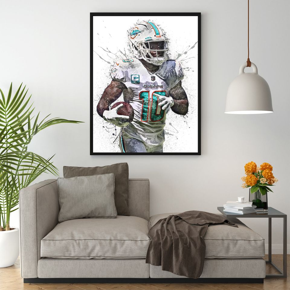 Tyreek Hill Poster, Miami Dolphins
