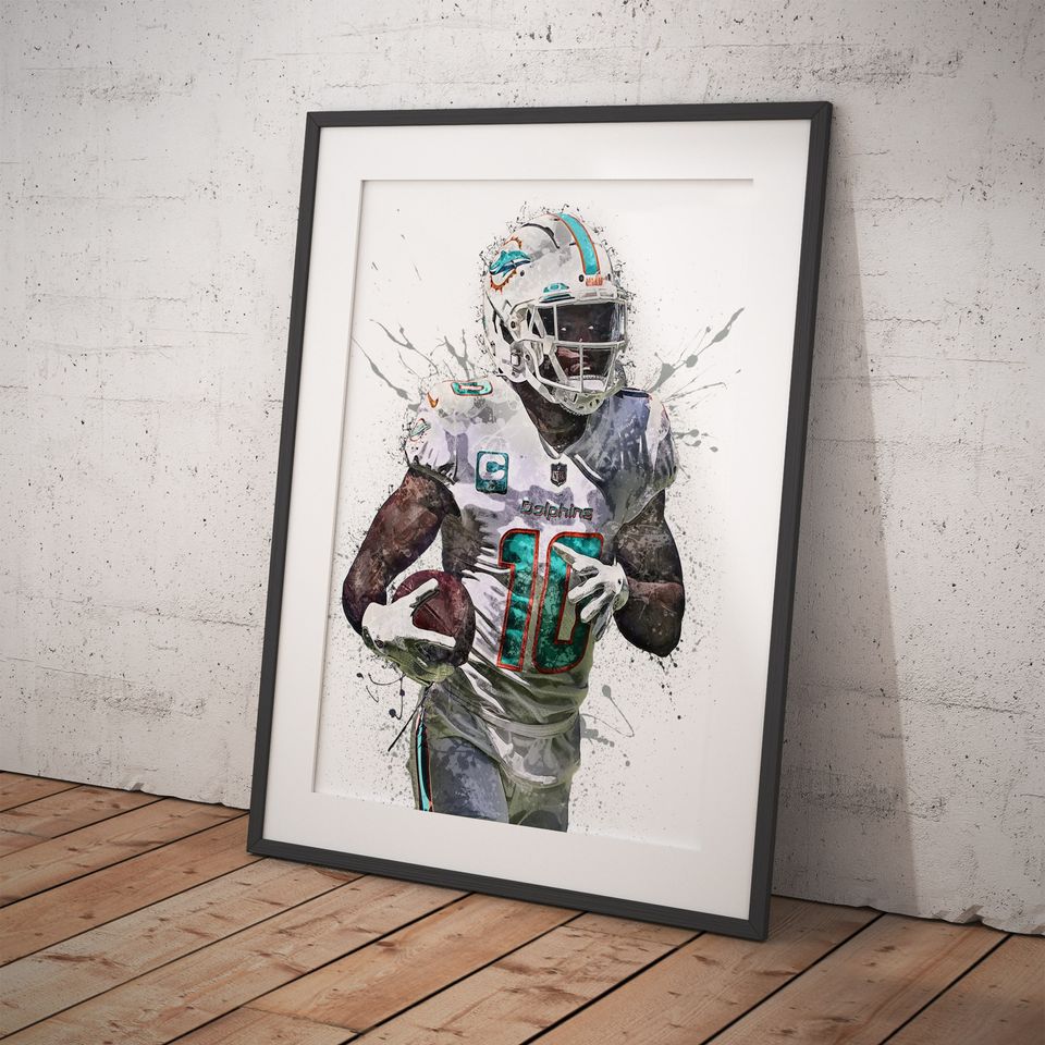 Tyreek Hill Poster, Miami Dolphins