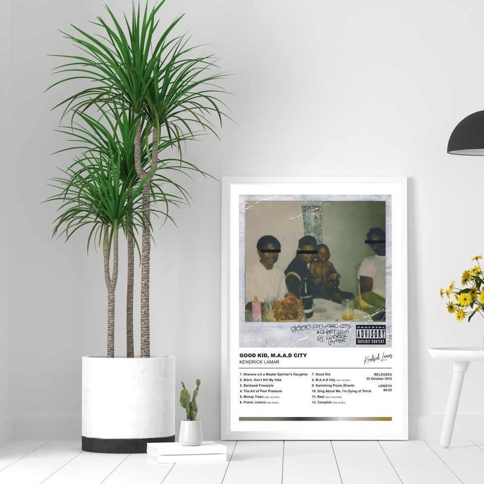 Kendrick Lamar Poster | Good Kid, M.A.A.d City Poster