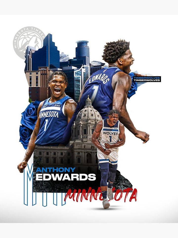 Anthony Edwards Premium Matte Vertical Poster