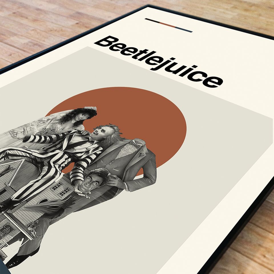 Beetlejuice - Tim Burton - Retro Movie Poster
