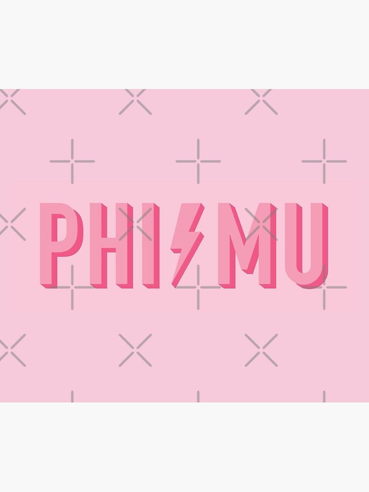 Phi Mu Pink Lightning Tapestry