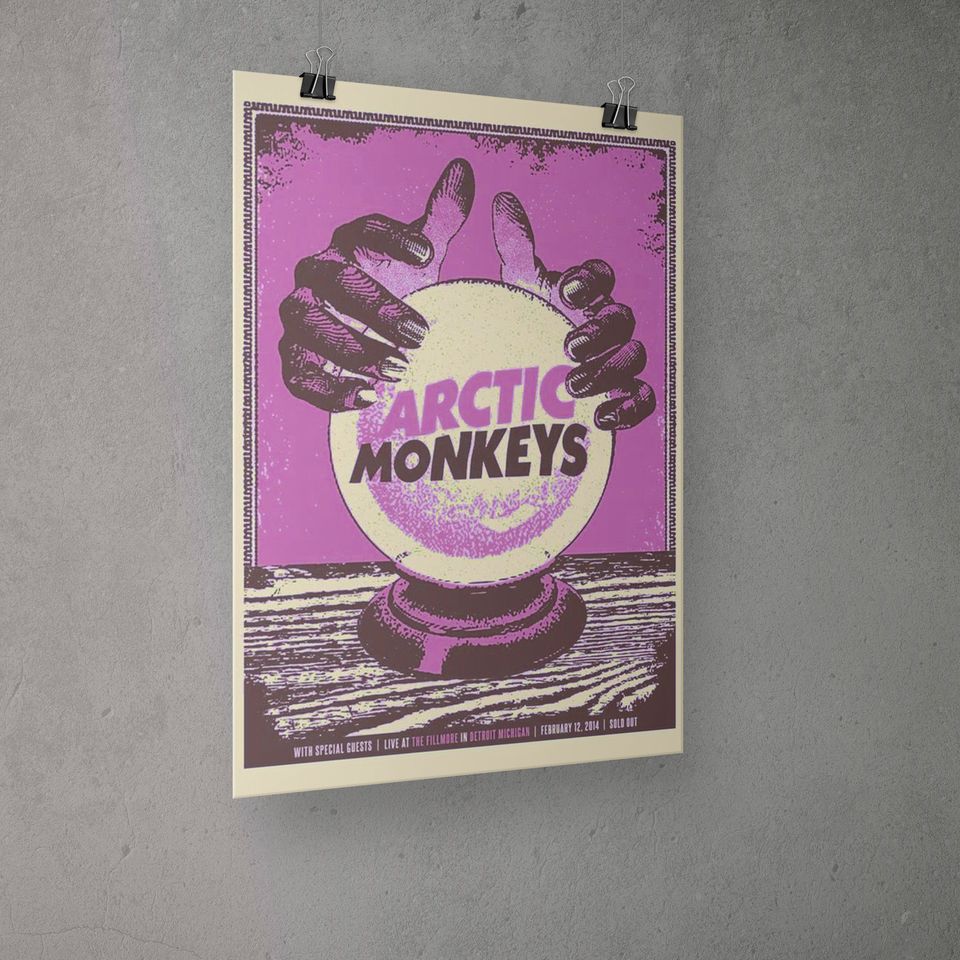 Arctic Monkeys Poster,Arctic Monkeys Retro Poster