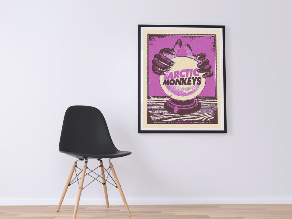 Arctic Monkeys Poster,Arctic Monkeys Retro Poster