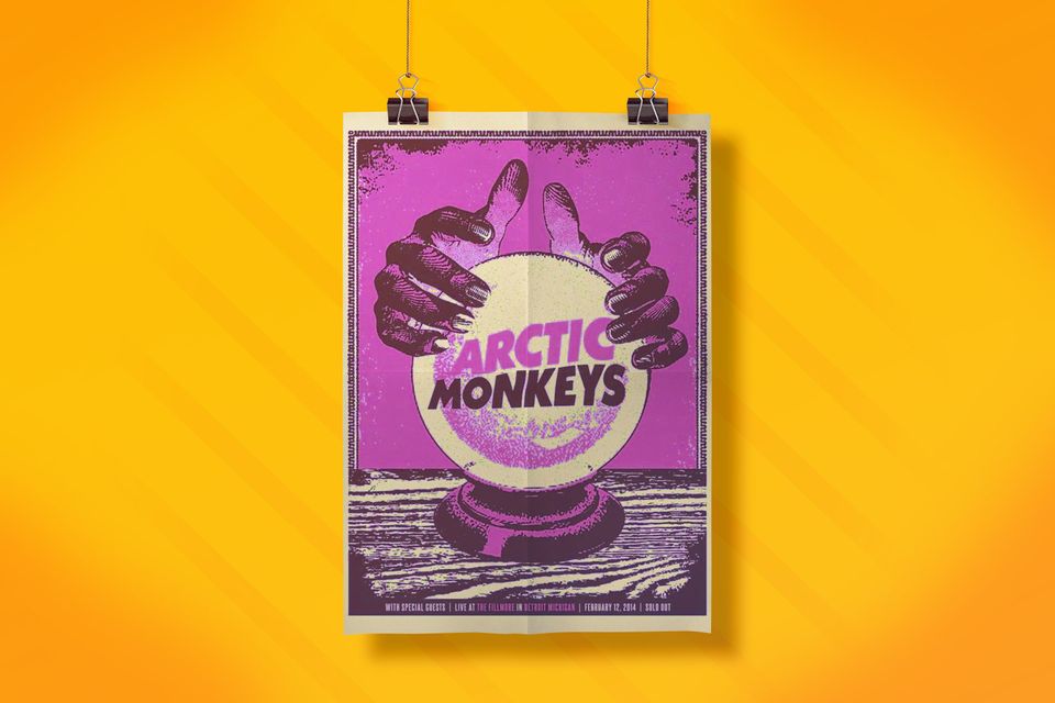Arctic Monkeys Poster,Arctic Monkeys Retro Poster
