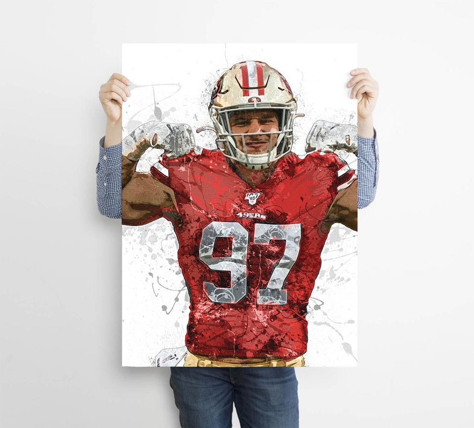 Nick Bosa Poster, San Francisco 49ers