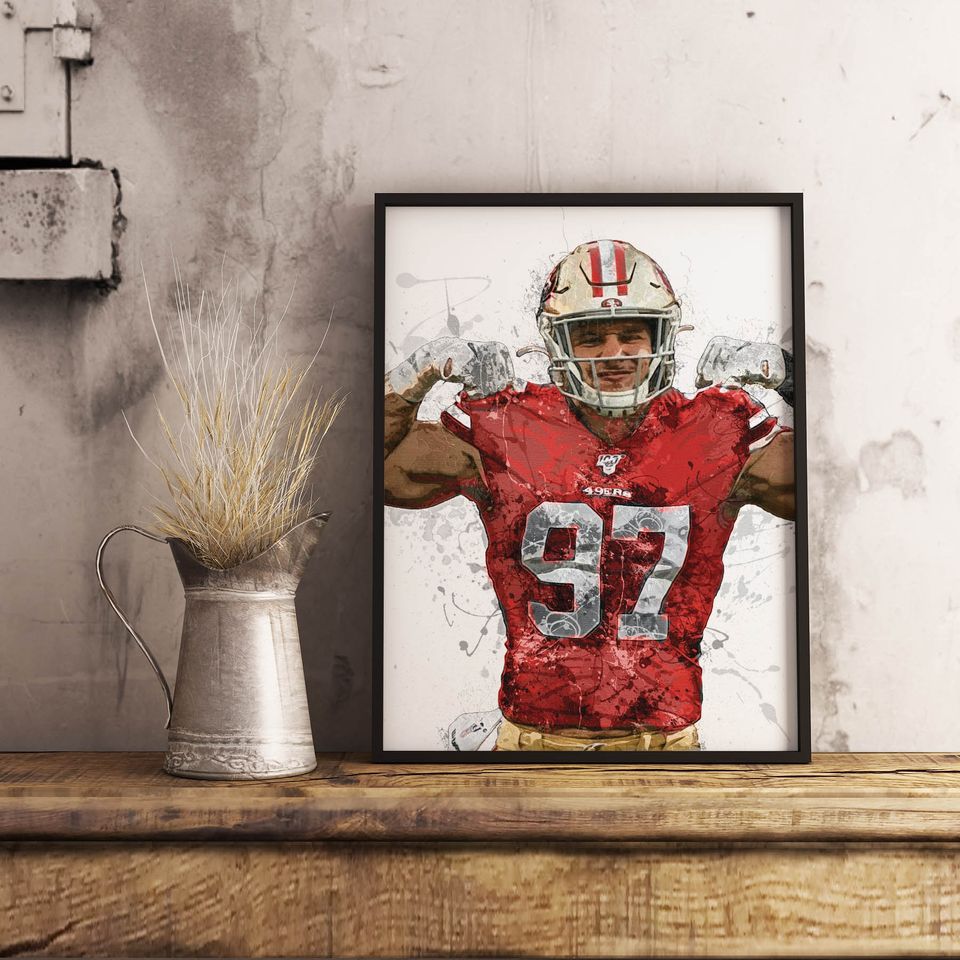 Nick Bosa Poster, San Francisco 49ers