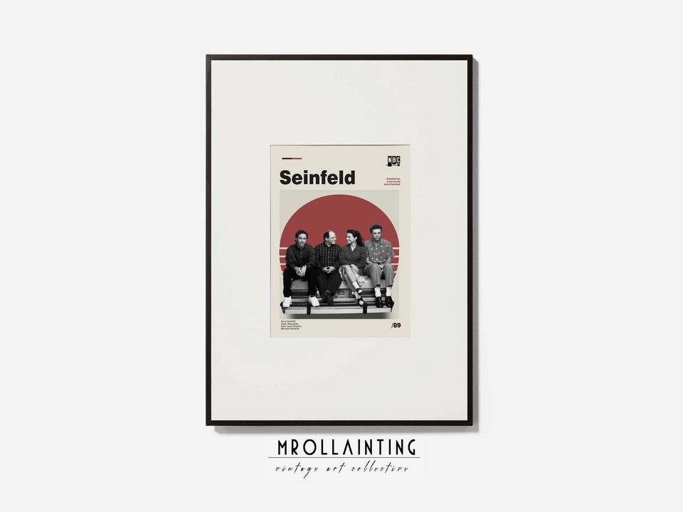 Seinfeld Poster - Seinfeld Restaurant - Retro TV Poster