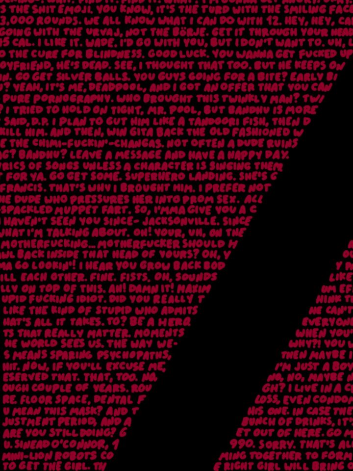 Deadpool (2016) - Handwritten Script Poster