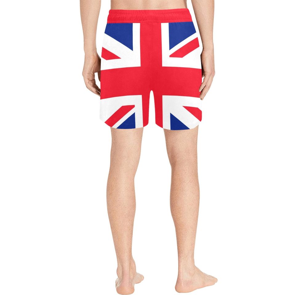 Union Jack Flag UK Men Mid Length Shorts