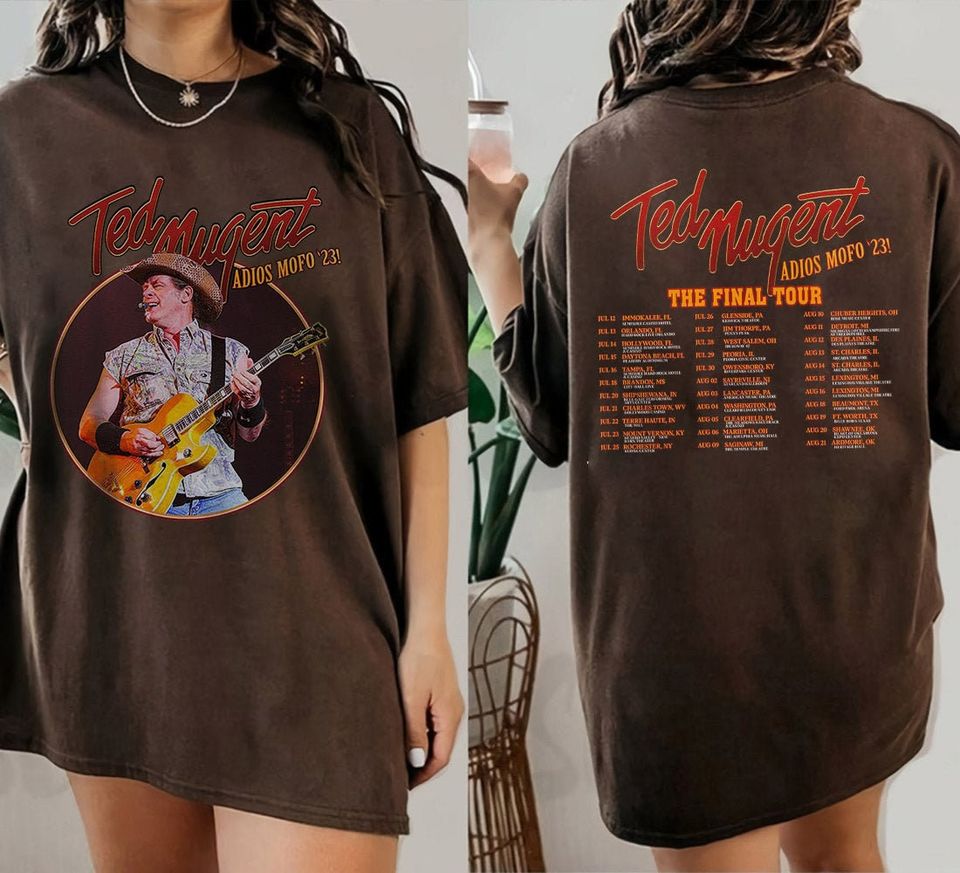 Ted Nugent Adios Mofo 2023 Tour Shirt, Nugent Final Tour Shirt