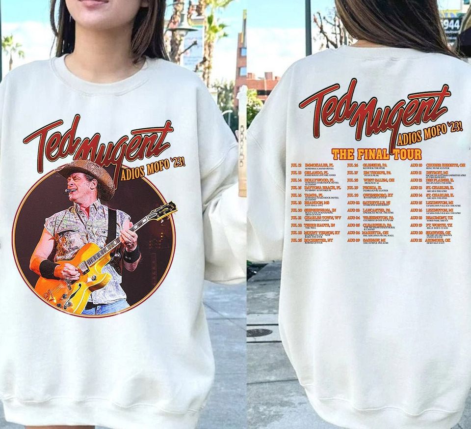 Ted Nugent Adios Mofo 2023 Tour Shirt, Nugent Final Tour Shirt