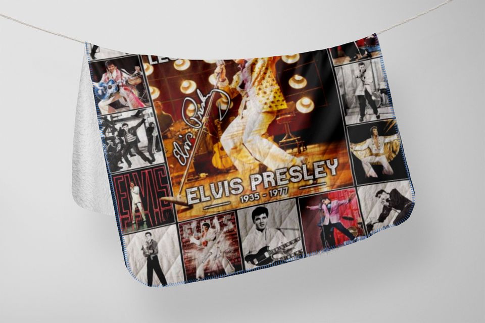Elvis-Presley 1935-1977 Fleece Blanket