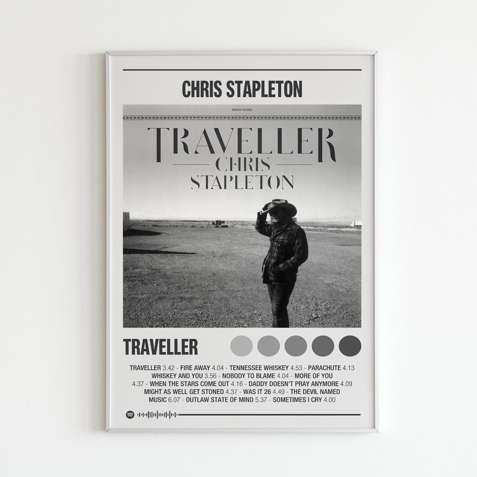Chris Stapleton "Traveller" Album Poster