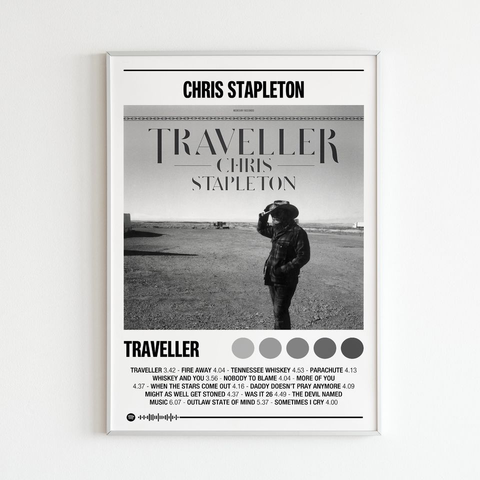 Chris Stapleton "Traveller" Album Poster