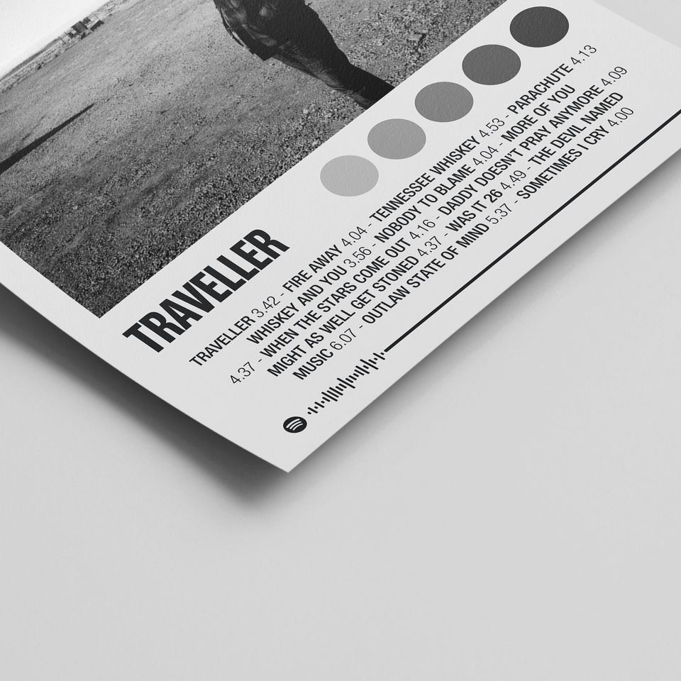 Chris Stapleton "Traveller" Album Poster