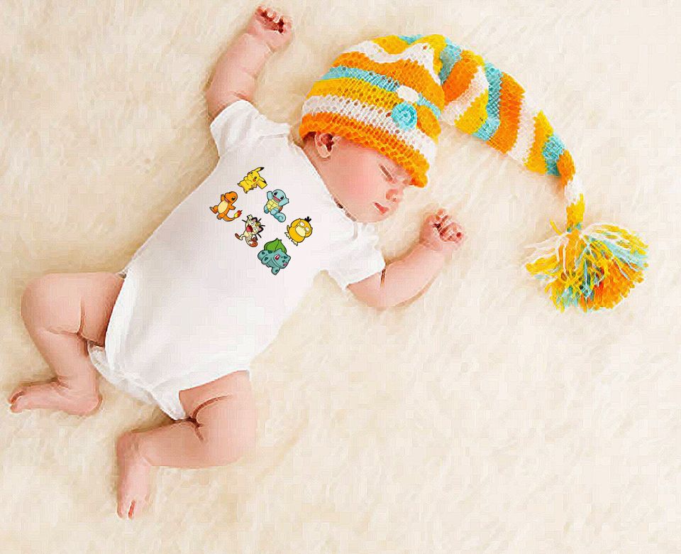 PKM Characters Inspired Baby onesie
