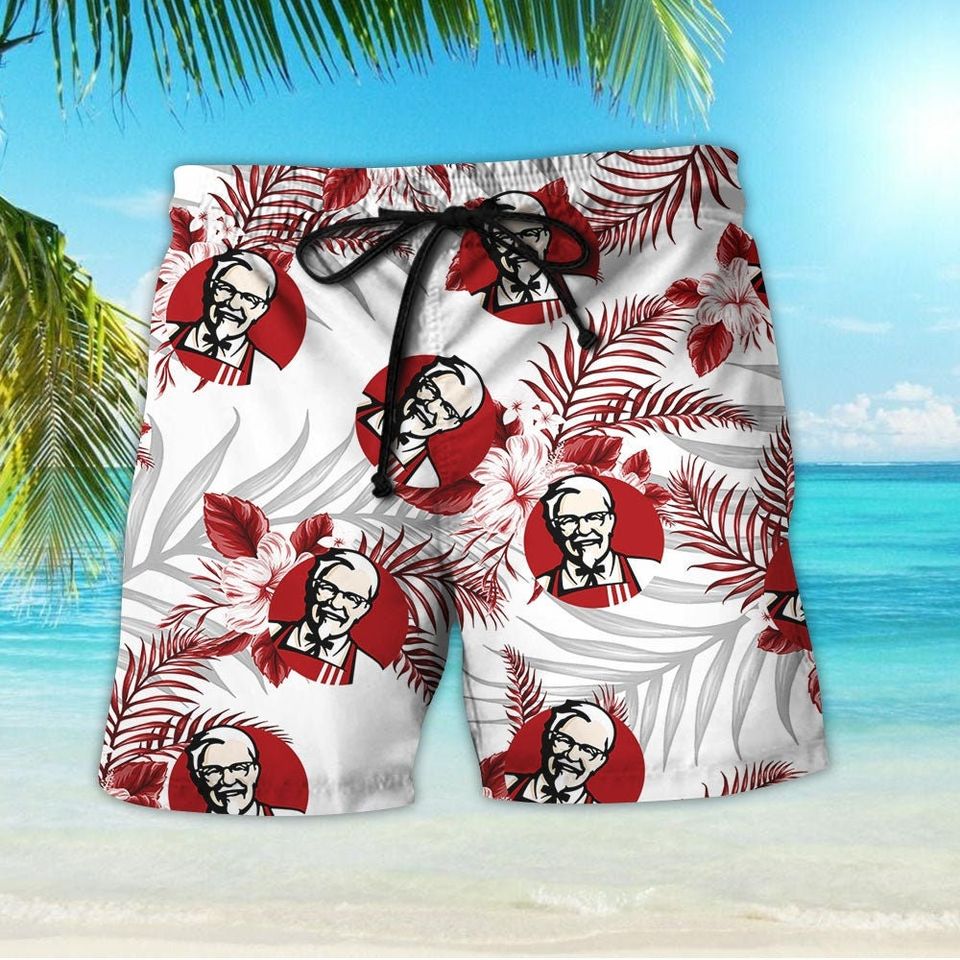 KFC Tropical Flower Aloha Hawaiian Shirts