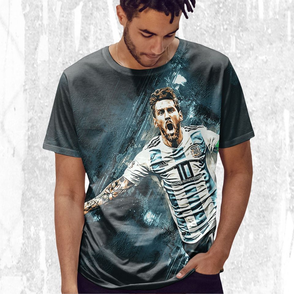 Messi Number 10 Argentina 3D T-shirt