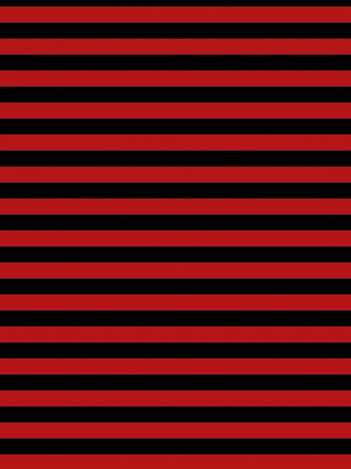 Blood Red and Black Horizontal Witch Stripes Leggings