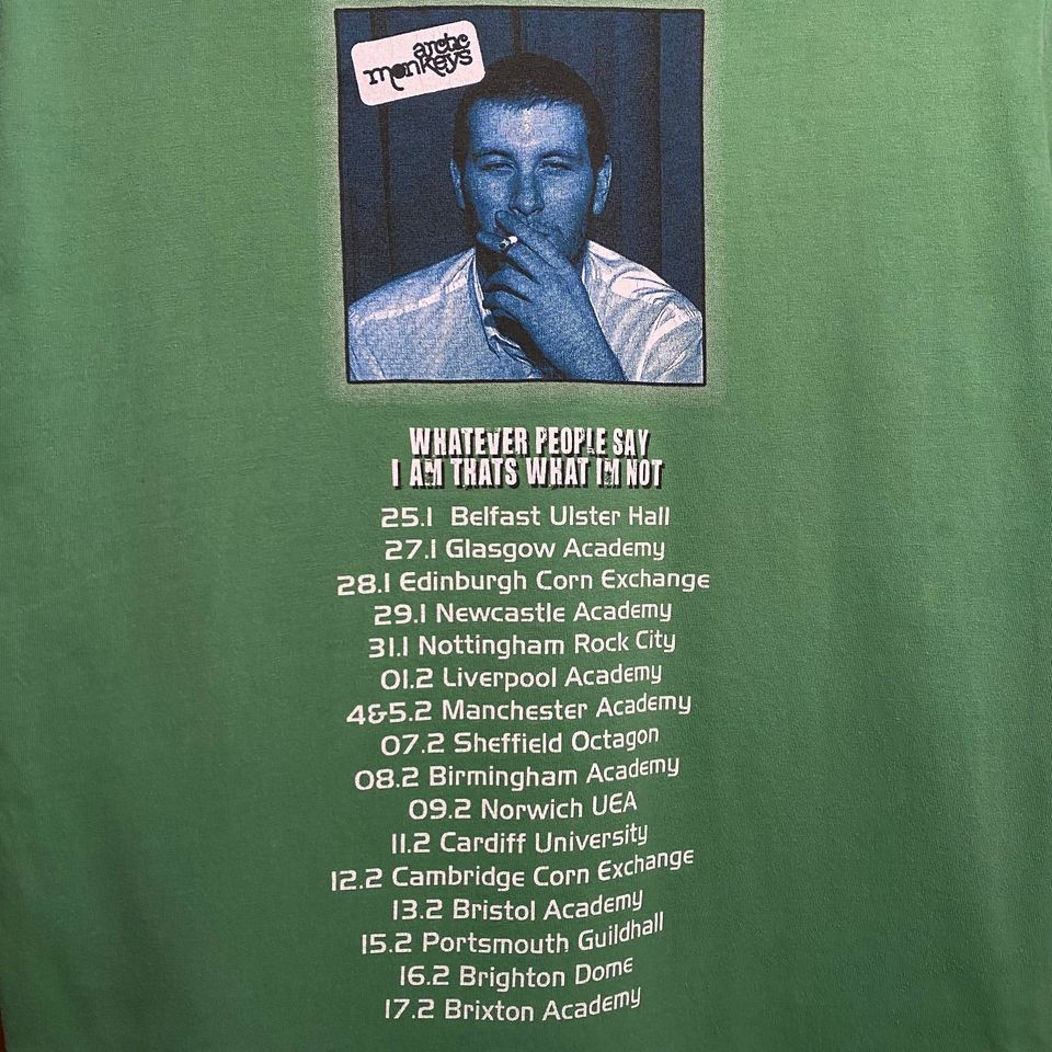 Vintage Arctic Monkeys 2006 UK Tour Ringer Tshirt