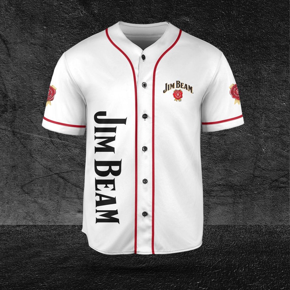 Jim Beam  Baseball Jersey, Beer Lovers Jersey, Vodka Lovers Jersey