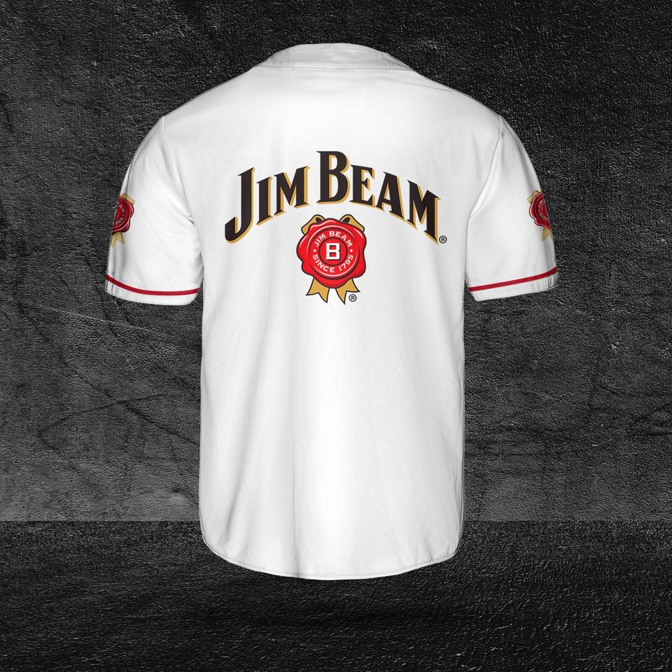 Jim Beam  Baseball Jersey, Beer Lovers Jersey, Vodka Lovers Jersey