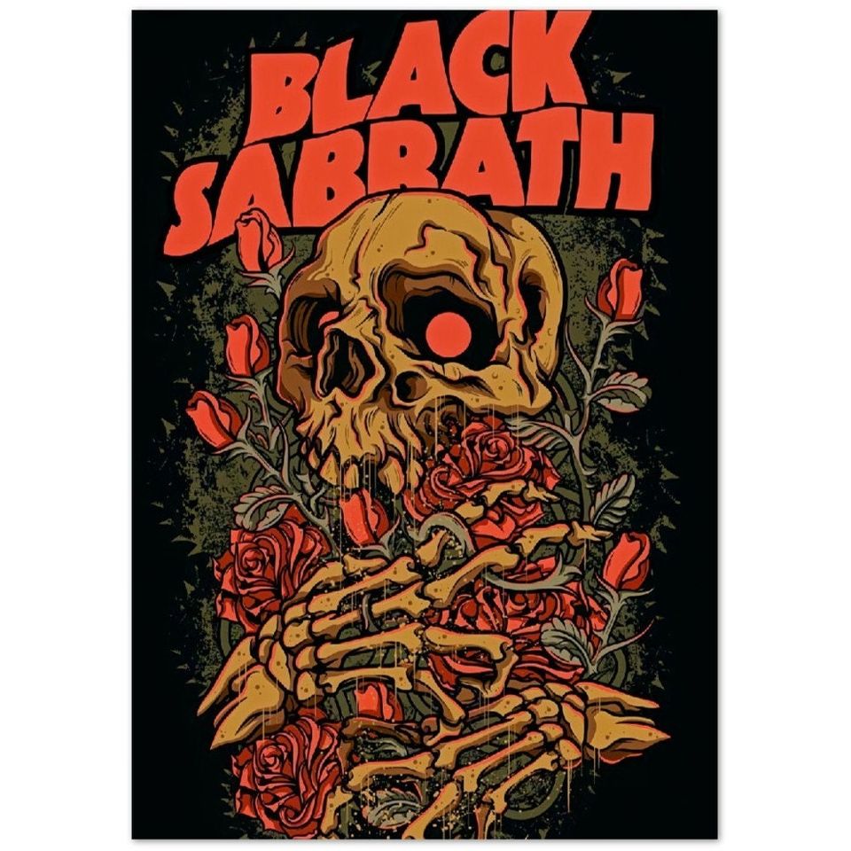 Black Sabbath Poster | Vintage Music Poster