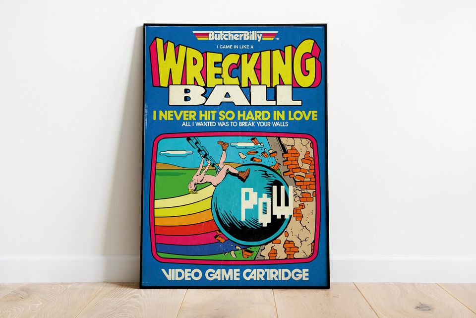 Miley Cyrus Poster | Wrecking Ball Album Poster