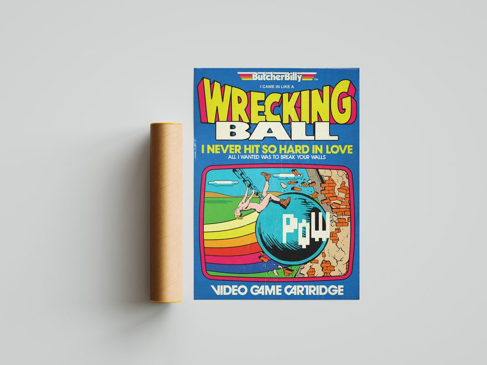 Miley Cyrus Poster | Wrecking Ball Album Poster